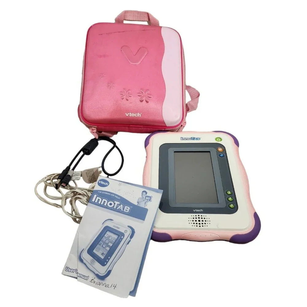 Vtech InnoTab Learning Tablet System, Backpack Pink, 3 TMNT Brave Planes Games